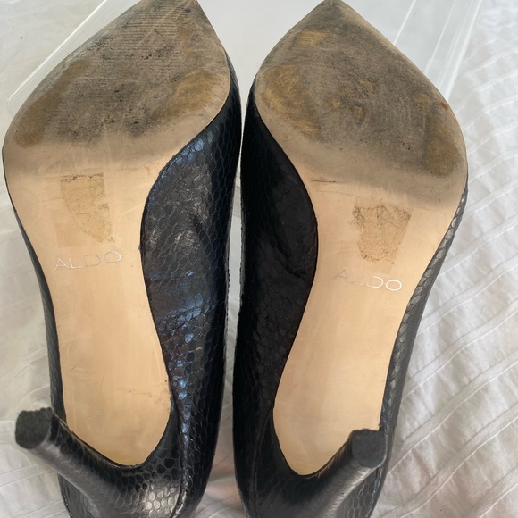 Black Aldo heels size 7.5 - Picture 5 of 8